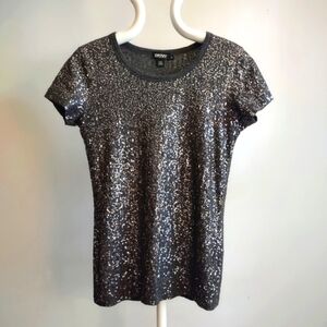 DKNY Sequin T-shirt Women's Medium